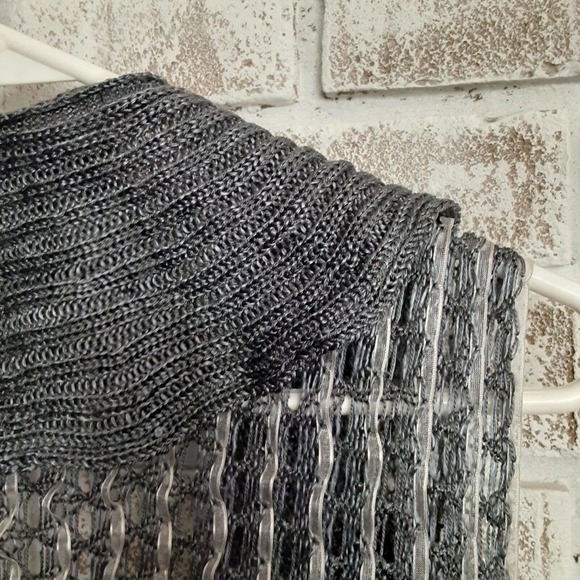 Pepa Pombo Unitalla Knit Tiered Scalloped Fall Sweater/ Wrap - Picture 14 of 16